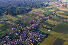 Schleithal im Bundesland Bas-Rhin, Frankreich von oben