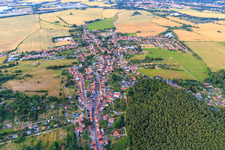 Ortsansicht aus Südwesten im Ortsteil Gräfenhain in Ohrdruf im Bundesland Thüringen, Deutschland