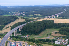 A71 Talbrücke Gräfenroda in Geschwenda im Bundesland Thüringen, Deutschland