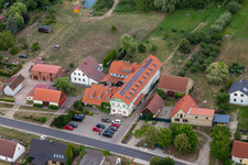 Luftbild von Seehotel Huberhof im Ortsteil Seehausen in Oberuckersee im Bundesland Brandenburg, Deutschland