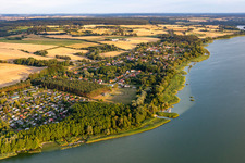 Ferienhaussiedlung Warnitz am Oberuckersee im Bundesland Brandenburg, Deutschland