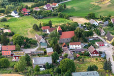 Evangelische Kirche im Ortsteil Melzow in Oberuckersee im Bundesland Brandenburg, Deutschland