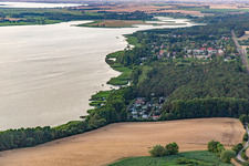 Oberuckersee im Bundesland Brandenburg, Deutschland aus der Luft