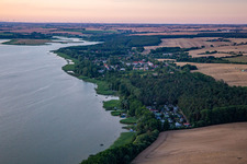Oberuckersee im Bundesland Brandenburg, Deutschland von oben gesehen