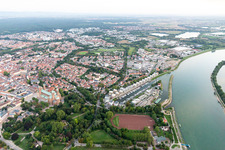 Yachthafen in Speyer im Bundesland Rheinland-Pfalz, Deutschland