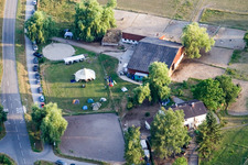 Konstanz, Wollmatingen, Reithof Trab e.V. therapeutisches Reiten am Bodensee im Bundesland Baden-Württemberg, Deutschland von oben