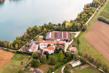Luftbild von Ponyhof am Wammsee in Speyer im Bundesland Rheinland-Pfalz, Deutschland