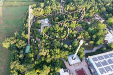 Holiday Park in Haßloch im Bundesland Rheinland-Pfalz, Deutschland von der Drohne aus gesehen