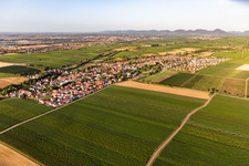 Essingen im Bundesland Rheinland-Pfalz, Deutschland aus der Luft