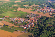 Luftbild von Mühlhofen von Nordosten in Billigheim-Ingenheim im Bundesland Rheinland-Pfalz, Deutschland