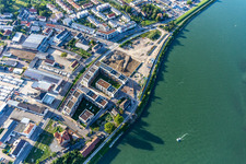 Wohnbauprojekt am Speyerer Rheinufer: Alte Ziegelei / Franz-Kirmeier-Straße im Bundesland Rheinland-Pfalz, Deutschland aus der Luft betrachtet