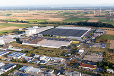 Offenbach an der Queich im Bundesland Rheinland-Pfalz, Deutschland von oben gesehen