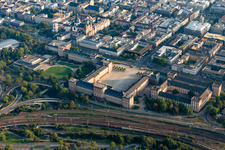 Luftbild von Barockschloss Mannheim in Mannheim im Ortsteil Innenstadt im Bundesland Baden-Württemberg, Deutschland