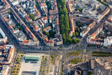 Alter Meßplatz und Kulturzentrum Alte Feuerwache an den Neckarwiesen in der Neckarstadt im Innenstadt- Zentrum in Mannheim im Ortsteil Neckarstadt-Ost im Bundesland Baden-Württemberg, Deutschland