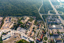 Luftbild von Gelände der ehemalige SULLIVAN US-Kasernen am Käfertaler Wald in Mannheim im Bundesland Baden-Württemberg, Deutschland
