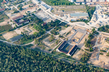 Gelände der ehemalige SULLIVAN US-Kasernen am Käfertaler Wald in Mannheim im Bundesland Baden-Württemberg, Deutschland von oben