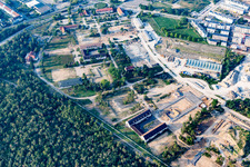 Luftbild von Konversions-Baustelle auf dem Gelände der ehemalige SULLIVAN US-Kasernen am Käfertaler Wald in Mannheim im Bundesland Baden-Württemberg, Deutschland