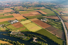 Neckarschleuse Dossenheim im Bundesland Baden-Württemberg, Deutschland