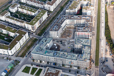 Grüne Meile im Ortsteil Bahnstadt in Heidelberg im Bundesland Baden-Württemberg, Deutschland