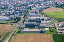 Industriegebiet Im Speyerer Tal mit Kardex Software GmbH und  ITK Engineering GmbH in Rülzheim im Bundesland Rheinland-Pfalz, Deutschland