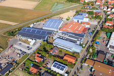 Gewerbergebiet Im Gereut, HGGS LaserCUT GmbH & Co. KG in Hatzenbühl im Bundesland Rheinland-Pfalz, Deutschland von einer Drohne aus