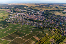 Wissembourg im Bundesland Bas-Rhin, Frankreich von oben gesehen