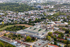 Luftbild von Justizvollzugsanstalt Frankfurt II im Ortsteil Preungesheim in Frankfurt am Main im Bundesland Hessen, Deutschland