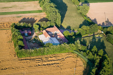 Luftaufnahme von Am Erlenbach, Leistenmühle in Kandel im Bundesland Rheinland-Pfalz, Deutschland