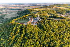 Basilique de Sion in Saxon-Sion im Bundesland Meurthe-et-Moselle, Frankreich von oben gesehen