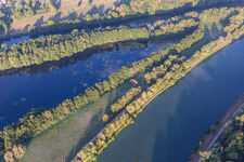 Mosel und Canal de l'Est in Maron im Bundesland Meurthe-et-Moselle, Frankreich