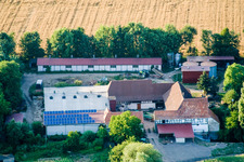 Am Erlenbach, Leistenmühle in Kandel im Bundesland Rheinland-Pfalz, Deutschland von oben gesehen