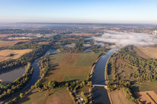 Mosel und Moselle Canalisée in Gondreville im Bundesland Meurthe-et-Moselle, Frankreich