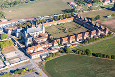 Luftaufnahme von Kloster/Abbaye de Bosserville, Lycée Professionnel Privé Saint Michel in Art-sur-Meurthe im Bundesland Meurthe-et-Moselle, Frankreich