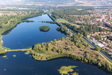 Seen zwischen Mosel und Canal de l'Est in Richardménil im Bundesland Meurthe-et-Moselle, Frankreich
