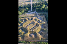 Luftaufnahme von Fort de Bourlémont in Mont-lès-Neufchâteau im Bundesland Vosges, Frankreich