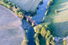 Brücke über die Maas/La Meuse in Sauvigny, Frankreich
