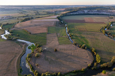 Mündung der Chètre in die Maas/La Meuse in Champougny, Frankreich