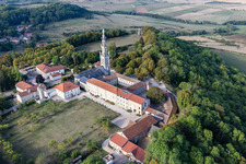 Luftbild von Basilique de Sion in Saxon-Sion im Bundesland Meurthe-et-Moselle, Frankreich
