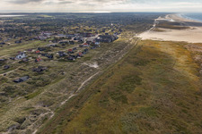 Fanø im Bundesland Syddanmark, Dänemark aus der Drohnenperspektive