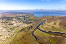 Drohnenaufname von Fanø im Bundesland Syddanmark, Dänemark