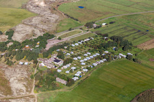 Luftbild von Sønderho Ny Camping in Fanø im Bundesland Syddanmark, Dänemark