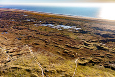 Luftbild von Nationalpark Wattenmeer in Fanø im Bundesland Syddanmark, Dänemark