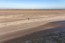 Luftbild von Fanoe Bad Beach in Fanø im Bundesland Syddanmark, Dänemark