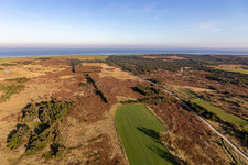 Nationalpark Wattenmeer in Fanø im Bundesland Syddanmark, Dänemark von oben gesehen