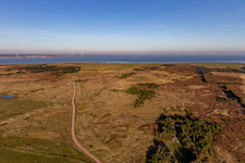 Nationalpark Wattenmeer in Fanø im Bundesland Syddanmark, Dänemark aus der Vogelperspektive