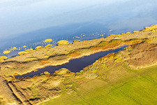 Nationalpark Wattenmeer in Fanø im Bundesland Syddanmark, Dänemark aus der Vogelperspektive