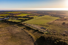 Luftbild von Nationalpark Wattenmeer in Fanø im Bundesland Syddanmark, Dänemark