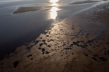 Fanø im Bundesland Syddanmark, Dänemark von der Drohne aus gesehen