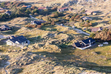 Hyggeligge Ferienhäuser in den Dünen in Fanø im Bundesland Syddanmark, Dänemark von oben