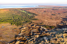 Nationalpark Wattenmeer in Fanø im Bundesland Syddanmark, Dänemark von oben